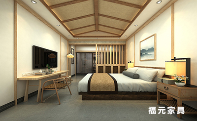 乡村民宿酒店家具 民宿仿古家具 FYJDM-06