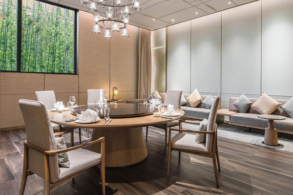 新中式风格 酒店餐厅家具定制配套 FYJDC-019